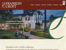 Tablet Screenshot of franklincroft.com